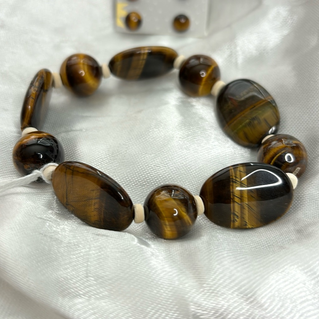 Tigers Eye Bracelet & Earrings